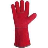  GANTS CROUTE CUIR ROUGE 