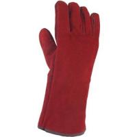  GANTS CROUTE CUIR ROUGE 