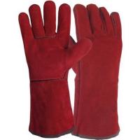  GANTS CROUTE CUIR ROUGE 