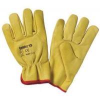  GANTS FLEUR CUIR JAUNE T9 