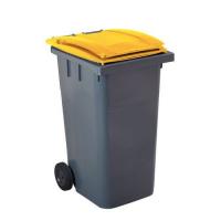 CONTENEUR 360L GRIS/JAUN 2ROUE 