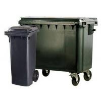 CONTENEUR 660L GRIS/VERT 4 ROU 