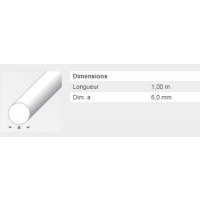  ROND PLEIN 6MM ALU ARGENT 1M 