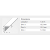  CORNIERE 15X15 ALU ARGENT 1M 
