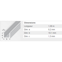  U 8X10,1X1,3 ALU ARGENT 1M 