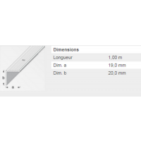 MARCHE 19X20 ALU ARG PERCE 1M 