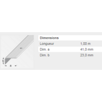  MARCHE 41X23 ALU ARG PERCE 1M 