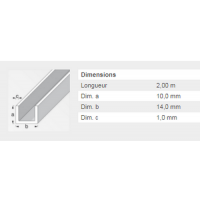  U 10X14X10X1 INT12 PVC BLC 2M 