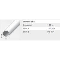  TUBE ROND10MM LAITON MASSIF 1M 