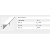  CORNIERE 10X10X1 LAITON 1M 