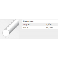  ROND PLEIN 11,5MM ALU BRUT 1M 