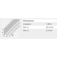  CORNIERE 35,5X2,4MM ALU 1M 