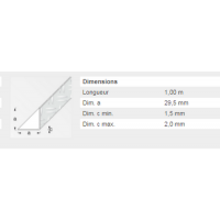  CORNIERE 29,5 ALU GRAIN/RIZ 1M 
