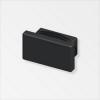  EMBOUT RECTAN 19,5MM NOIR 2PCS 