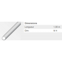  TIGE FILETEE LAITON 4 1M 