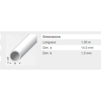  TUBE ROND 14X1MM ACIER PAF 1M 