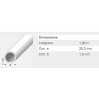  TUBE ROND 25X1,5 ACIER PAF 1M 