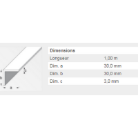  CORNIERE 30X30X3 ACIER LAM 1M 