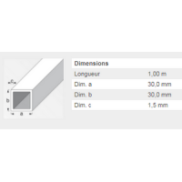  TUBE CARRE 30X30X1,5ACIERPAF1M 