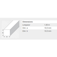  CARRE 10X10MM ACIER LAMINE 1M 