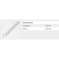  ROND BETON 8MM 1M 