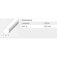  ROND 10MM ACIER ETIRE 1M 