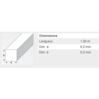  CARRE 8X8MM ACIER ETIRE 1M 