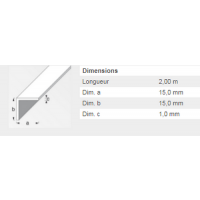  CORNIERE 15X15X1,5 ACIERPAF 2M 