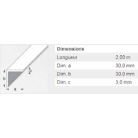  CORNIERE 30X30X3ACIERLAMINE 2M 
