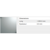  TOLE LISSE 0,8 ALUBRUT12X100FM 