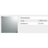  TOLE LISSE 0,8 ALUBRUT60X100FM 