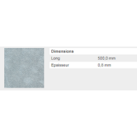  TOLE GRANITE ALU BRUT  25X50VR 