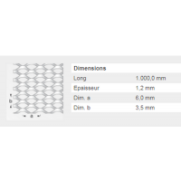  METAL DEPLOYE 6 ACIER 20X100FM 