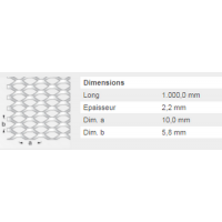  METAL DEPLOYE 10ACIER 20X100FM 