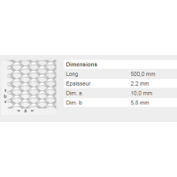  METAL DEPLOYE 10 ACIER 25X50FM 
