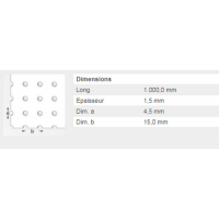  TOLE PERF 4.5 ALUBRUT 60X100FM 