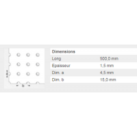  TOLE PERF 4,5 ALUBRUT  25X50FM 