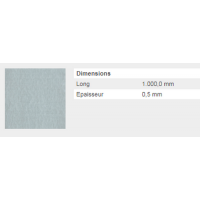  TOLE LISSE 0,5 ACIERZ 12X100VR 