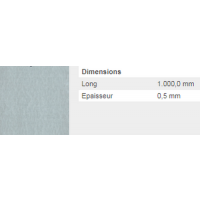  TOLE LISSE 0,5 ACIERZ 60X100VR 