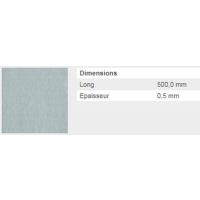  TOLE LISSE 0,5 ACIERZ 25X50VR 