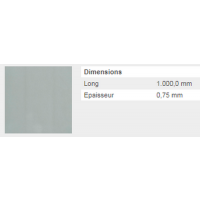  TOLE LISSE 0,75 ACIER 60X100FM 