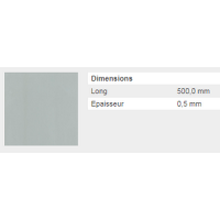  TOLE LISSE 0,5 INOX  25X50  FM 