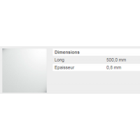  TOLE LISSE ALU BLANC   25X50FM 