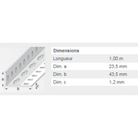  CORNIERE PERFO23,5X43,5 ZING1M 