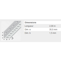  CORNIEREPERF 35,5X35,5 ZING 2M 