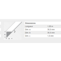  CORNIERE 35,5X35,5 ZINGUE 1M 