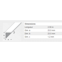  CORNIERE 23,5X23,5 ZINGUE 2,5M 