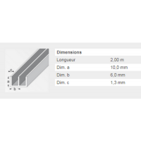  UU 10X16X10MM INT6 ALU BRUT 2M 