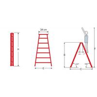  MARCHEPIED ALU DBLE PLIABLE 4M 