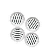  GRILLE RONDE BLANCHE D32 
